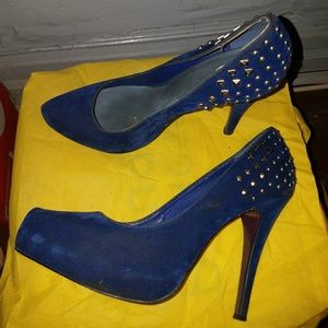 Blue shoes
